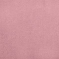 Vidaxl Pasja postelja roza 60x40x30 cm žamet