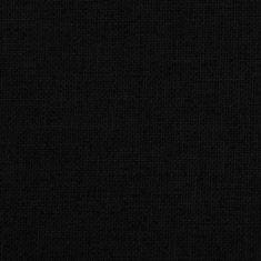 Greatstore Pasja postelja črna 70x52x30 cm blago