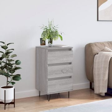 Vidaxl vidaXL Predalnik, siv hrast sonoma, 40x35x70 cm, material na osnovi lesa