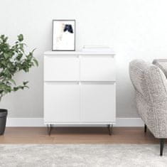 Vidaxl Komoda bela 60x35x70 cm inženirski les