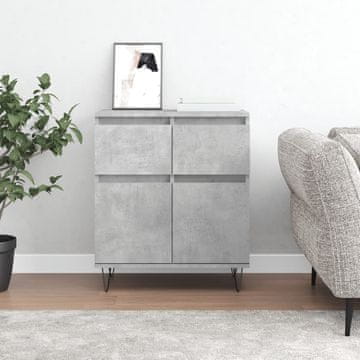 Vidaxl vidaXL Predalnik, betonsko siv, 60x35x70 cm, material na osnovi lesa