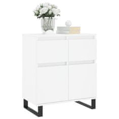 Vidaxl Komoda bela 60x35x70 cm inženirski les