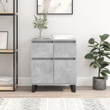 Vidaxl vidaXL Predalnik, betonsko siv, 60x35x70 cm, material na osnovi lesa