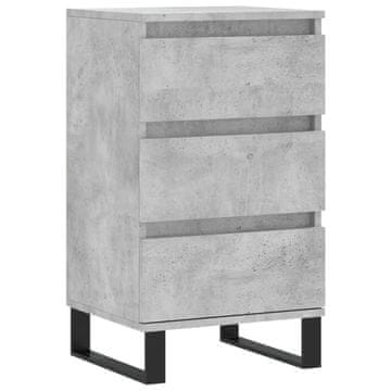 Vidaxl Komoda betonsko siva 40x35x70 cm inženirski les