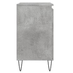 Greatstore Kopalniška omarica betonsko siva 58x33x60 cm inženirski les