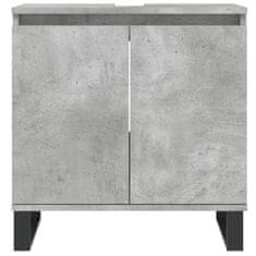 Vidaxl Kopalniška omarica betonsko siva 58x33x60 cm inženirski les