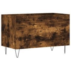 Vidaxl Omarica za gramofonske plošče dim. hrast 74,5x38x48 cm inž. les
