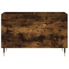 Vidaxl Omarica za gramofonske plošče dim. hrast 74,5x38x48 cm inž. les