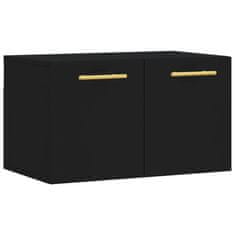 Vidaxl Stenska omarica črna 60x36,5x35 cm inženirski les