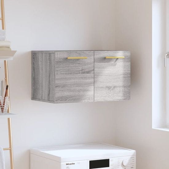 Vidaxl Stenska omarica siva sonoma 60x36,5x35 cm inženirski les