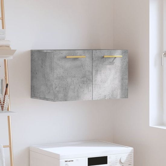Vidaxl Stenska omarica betonsko siva 60x36,5x35 cm inženirski les