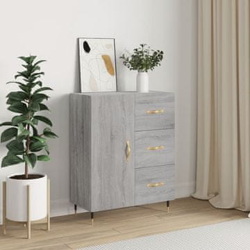 Vidaxl vidaXL Omarica, siv hrast sonoma, 69,5 x 34 x 90 cm, material na osnovi lesa