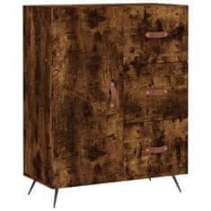 Vidaxl Komoda dimljeni hrast 69,5x34x90 cm inženirski les