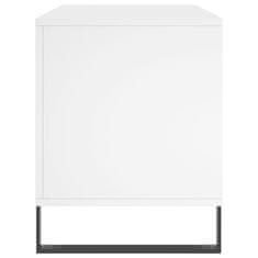 Vidaxl Omarica za gramofonske plošče bela 100x38x48 cm inženirski les