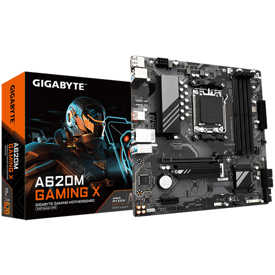 Gigabyte A620M Gaming X osnovna plošča, AM5, DDR5, Micro ATX (A620M GAMING X)