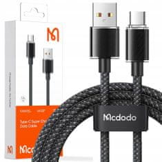 Mcdodo Kabel USB-C, zmogljiv, superhiter, Mcdodo, 100 W, 1,2 m, črn CA-3650