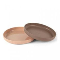 Dantoy tiny Bio krožnik Nude/Mocca 2ks 0m+