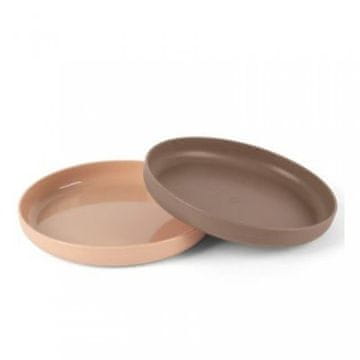Dantoy tiny Bio krožnik Nude/Mocca 2ks 0m+