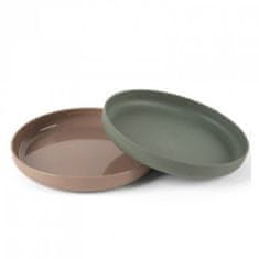 Dantoy tiny Bio krožnik Olive/Mocca 2ks 0m+