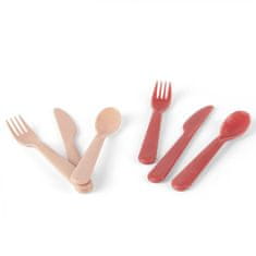 Dantoy Droben bio jedilni pribor Nude/Red 2 kosa 0m+