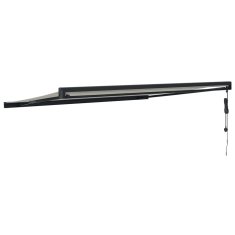 Vidaxl Zložljiva tenda krem 4,5x3 m blago in aluminij
