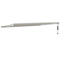 Vidaxl Zložljiva tenda krem 5x3 m blago in aluminij