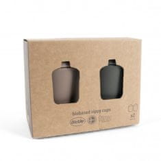 Dantoy tiny Bio skodelice s pokrovom Olive/Mocca 2ks 0m+