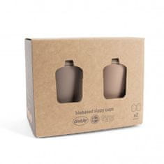 Dantoy tiny Bio skodelice s pokrovom Nude/Mocca 2ks 0m+
