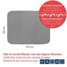 Kela Pladenj za kapljice Rapida 100% poliester črn 50,0x38,0cm KL-11727