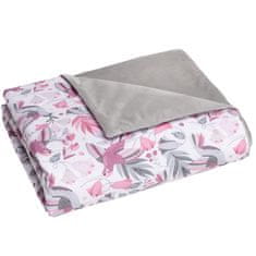 Inny 75x100 žametna odeja Kolibri z žametnim polnilom v sivi barvi - KD-1-HUM-VG