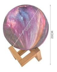 Iso Trade Nočna lučka luna 15 cm 16 barv