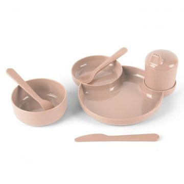 Dantoy tiny Bio jedilni set Nude 7ks 0m+