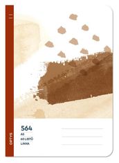 Optys Šolski zvezek 564 brezlesna črta - čokolada