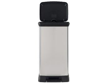 slomart Curver pedalni koš za smeti, 50L, metaliziran