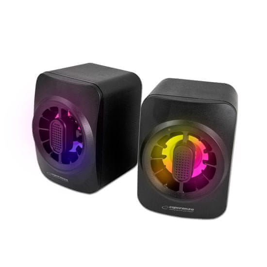 Esperanza EGS104 Esperanza zvočniki 2.0 usb vodil mavrica sakara
