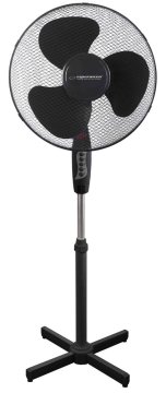 Esperanza ehf001kk esperanza 16'' stoječi ventilator hurricane black