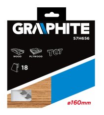 slomart List krožne žage GRAPHITE, 160 x 30 mm, 18 zob