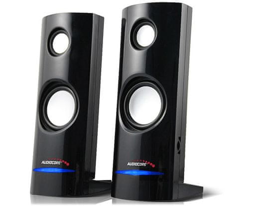 AUDIOCORE 8W USB računalniški zvočniki Black Audiocore AC860