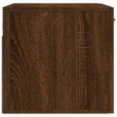 Greatstore Stenska omarica rjavi hrast 60x36,5x35 cm inženirski les