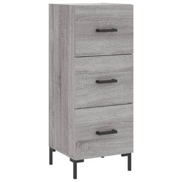 Vidaxl Komoda siva sonoma 34,5x34x90 cm inženirski les