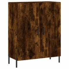 Vidaxl Komoda dimljeni hrast 69,5x34x90 cm inženirski les