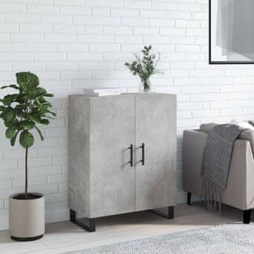 Vidaxl vidaXL Omarica betonsko siva 69,5x34x90 cm material na osnovi lesa