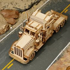 Robotime Model težkega tovornjaka, scale model 1:40, Lesena 3D sestavljanka, (MC502)