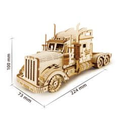 Robotime Model težkega tovornjaka, scale model 1:40, Lesena 3D sestavljanka, (MC502)