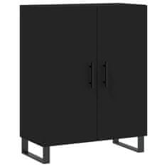 Vidaxl Komoda črna 69,5x34x90 cm inženirski les