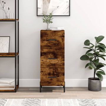 Vidaxl vidaXL Omarica dimljen hrast 34,5x34x90 cm Material na osnovi lesa