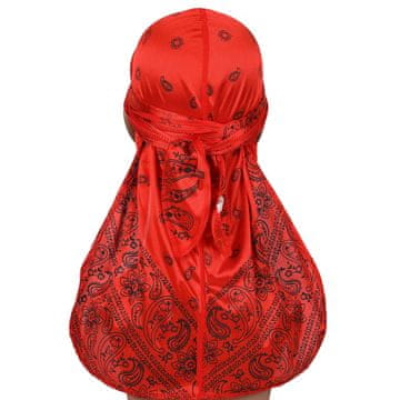 Northix Durag Bandana - rdeča