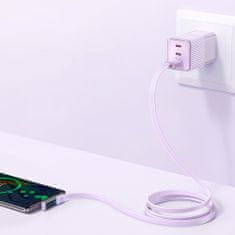 Mcdodo Kabel USB-C, kotni, zmogljiv, superhiter, Mcdodo, 100 W, 1,2 m, vijoličast CA-3421