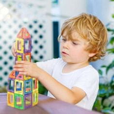Mormark 3D magnetni gradniki, Magnetne ploščice, Razvojna igra, Izobraževalna igrača (50 kosov) | BUILDNETIC