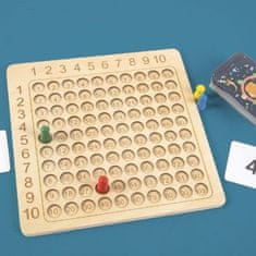 JOJOY® Namizna igra z množenjem do 100, Matematična igra, Učenje množenja, Poštevanka | FUNMATH